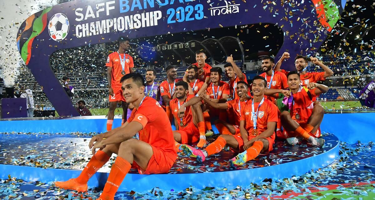 SAFF Championshiop: Sunil Chhetri’s late goal helps India ease past Nepal